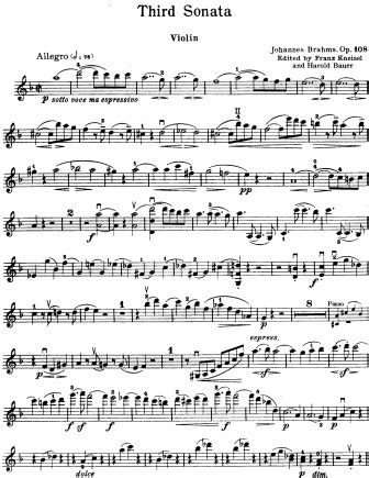 Violin Sonata D Minor Op 108